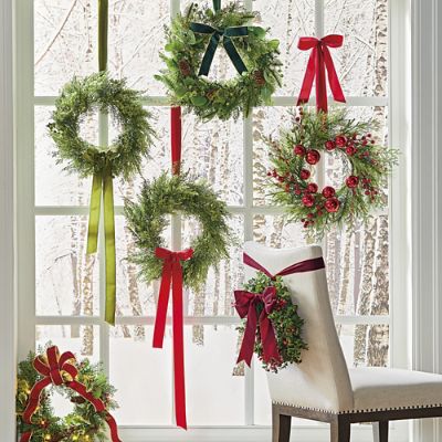 Joyeux Holiday Mini Wreaths | Frontgate