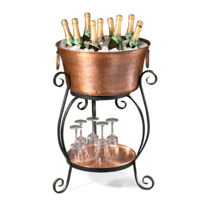 Copper Beverage Tub & Iron Stand | Frontgate