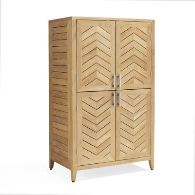 Westport Pantry Cabinet in Natural Teak | Frontgate
