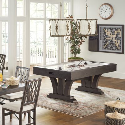 Dax Air Hockey Table with Ash Veneer & Powerful Fan for Smooth