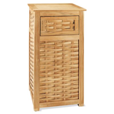 Outdoor Teak Trash Bin | Frontgate