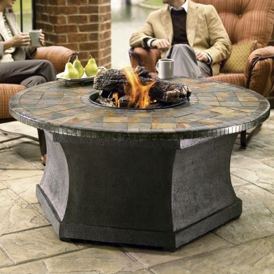 Slate And Marble Mosaic Top Gas Fire Pit Frontgate