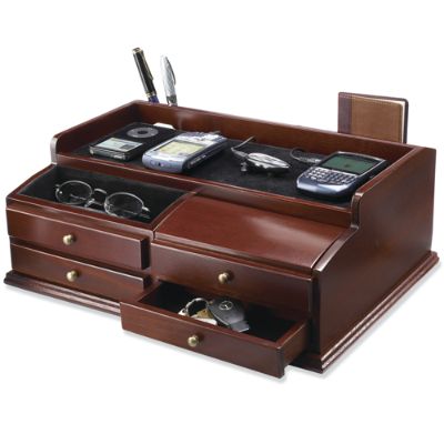 Original Mahogany Charging Station Frontgate