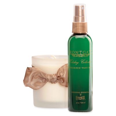 Evergreen Tree Spray and Candle Frontgate