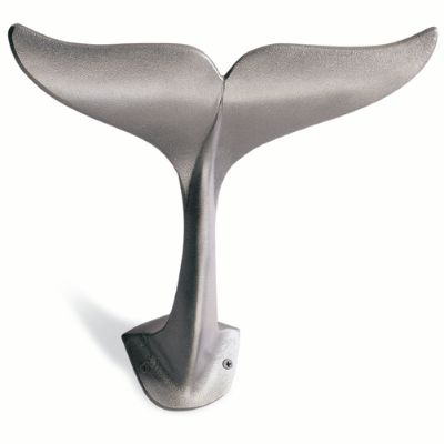 PUAK523 Wall Mounted Hook Hanger, Cast Iron Whale Tail Shaped