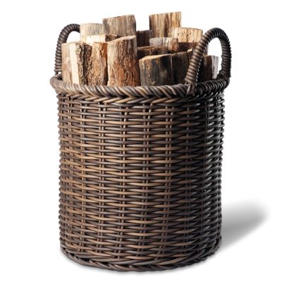 Handwoven Log Storage Basket Frontgate