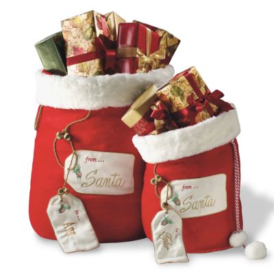 Personalized Santa Gift Bag Frontgate