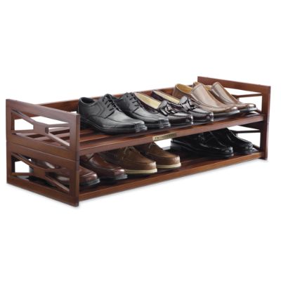 Set Of Two Architectural Stackable Shoe Racks Frontgate