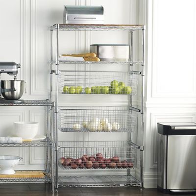 Tower Shelving with Pull-out Bins | Frontgate