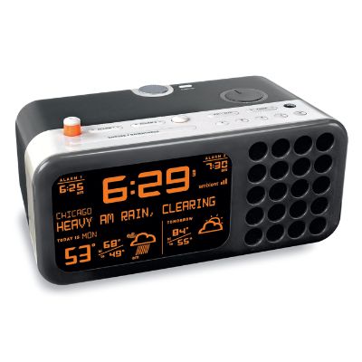 Alarm Clock Radio with Two-day Weather Forecaster | Frontgate