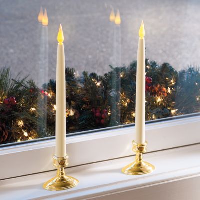 Set of Two Batteryoperated Window Candles Frontgate