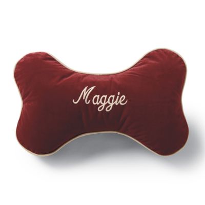 Personalized Sherpa Bone Pillow Frontgate