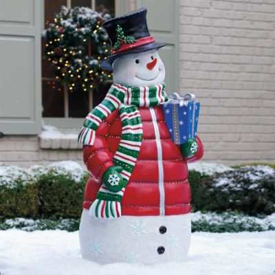 Fiber Optic Snowman | Frontgate