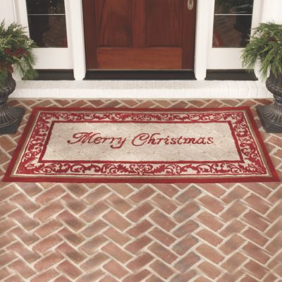 Merry Christmas Door Mat | Frontgate