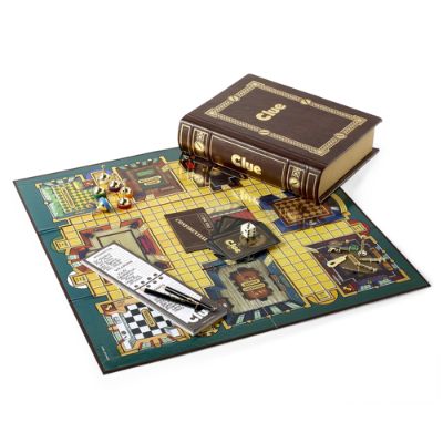 Clue Bookshelf Board Game Frontgate