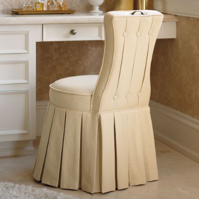 Reese skirted vanity online chair