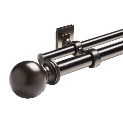 Indoor Outdoor Double Drapery Rod With Ball Finials Frontgate