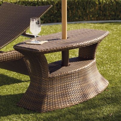 bronze brown small patio table with umbrella hole NUU GARDEN 42 Inch Dining Table, Cast Aluminum Patio Hole, Round Outdoor Bistro Table for Backyard, Garden, Porch, Antique : Patio, Lawn & Garden in umbrella hole that matches most standard outdoor umbrellas (not included) Brown Metal Outdoor Dining Table