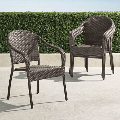 Cafe Curved Back Stacking Chairs Set of Four Frontgate