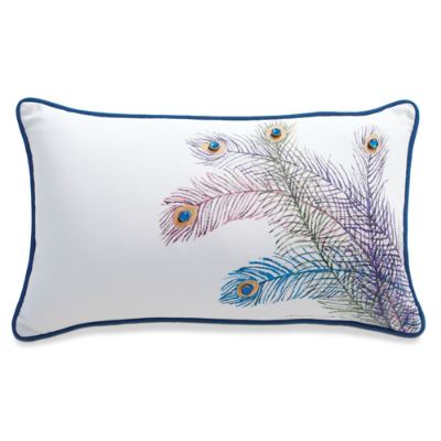 Peacock Feather Lumbar Pillow Frontgate