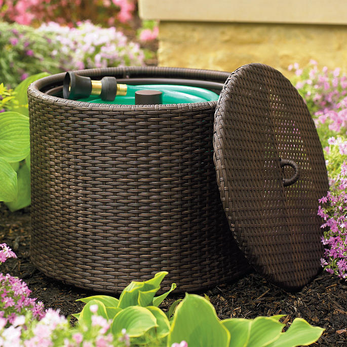 Woven Garden Hose Pot | Frontgate