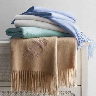 Cashmere Fringe Throw Frontgate