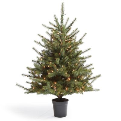 Tabletop Slim Green Spruce Artificial Christmas Tree Frontgate
