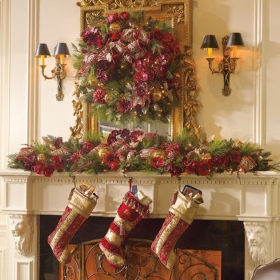 Medici Mantel Swag | Frontgate