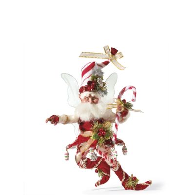 candy cane christmas angel fairy figurine