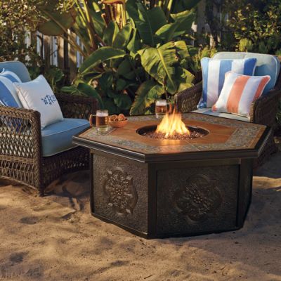 Verona Gas Fire Table | Frontgate