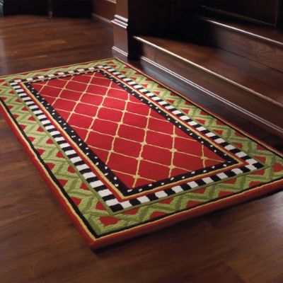 Christmas Border Rug Frontgate