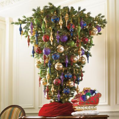 Pistol Pine 5' Chandelier Christmas Tree Frontgate