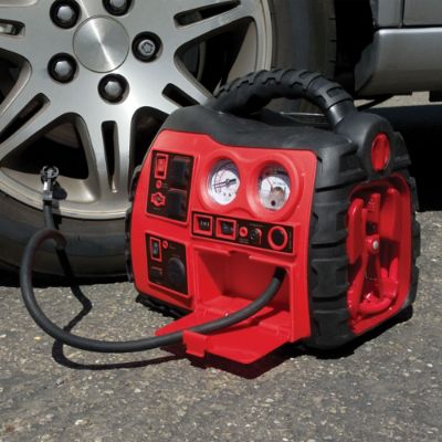Portable Allinone Jump Starter and Air Compressor Frontgate