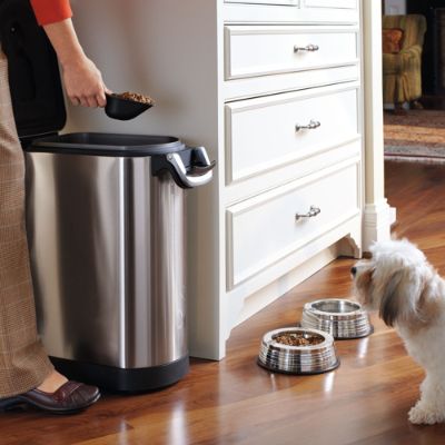 simplehuman Brushed Stainless Steel Pet Food Storage Can