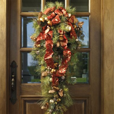 Gilded Pear Decorated Front Door | Frontgate