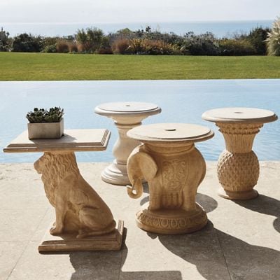 elephant patio umbrella stand Elephant Umbrella Table