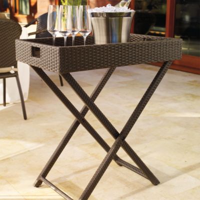 Set of Two Cafe Butler Folding Tray Tables Frontgate