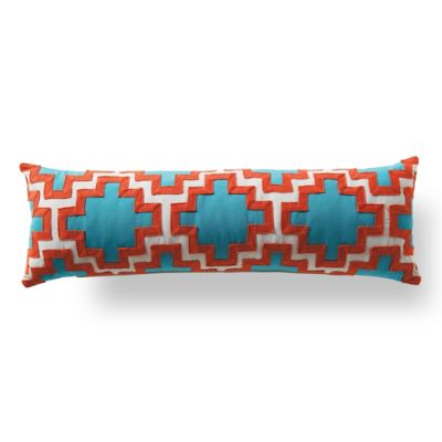 Outdoor Large Aztec Puzzle Aruba Lumbar Pillow Frontgate