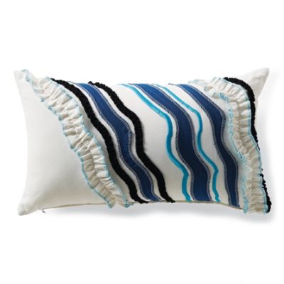 Outdoor Ocean Blues Lumbar Pillow Frontgate