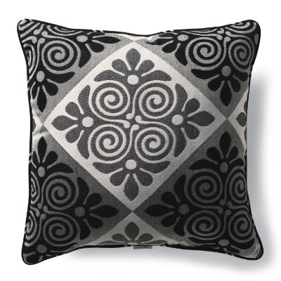 Outdoor Hawaiian Quilt Black Square Pillow Frontgate