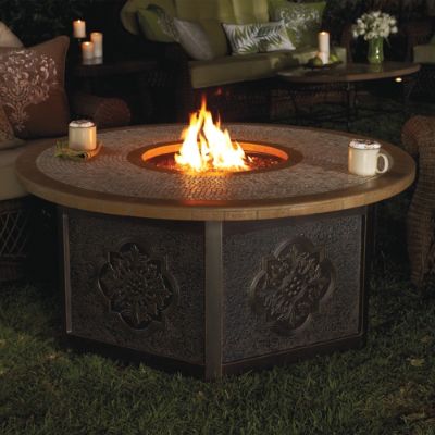 Piemonte Custom Gas Fire Pit Frontgate