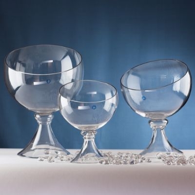 Glass Globe Vases, Set of Three Frontgate
