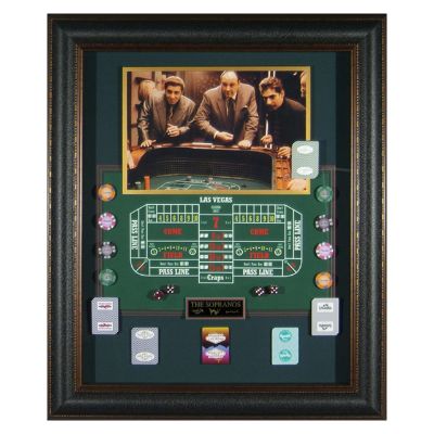 The Sopranos Craps Table Shadowbox Frontgate