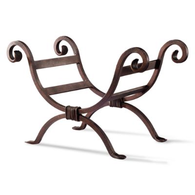 Cast Iron Scroll Log Holder Frontgate