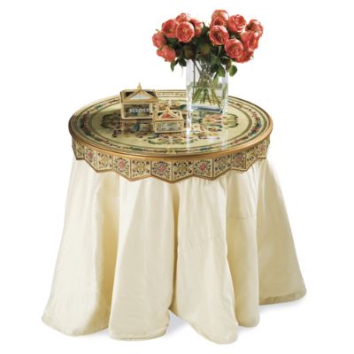 Gemstone Reverse Painting on Glass Table Topper Frontgate