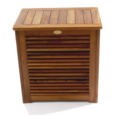 Teak Laundry Hamper Frontgate