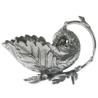 Pewter Acorn and Oak Leaf Gravy Boat Frontgate