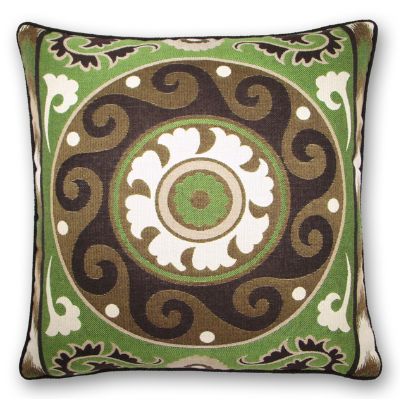Suzani Verde Throw Pillow Frontgate