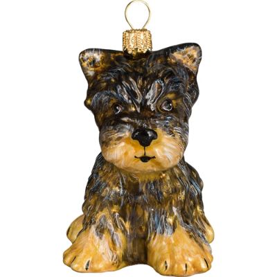 Yorkshire Terrier Puppy Ornament | Frontgate