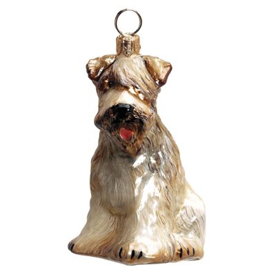 Soft Coat Wheaton Terrier Dog Ornament | Frontgate